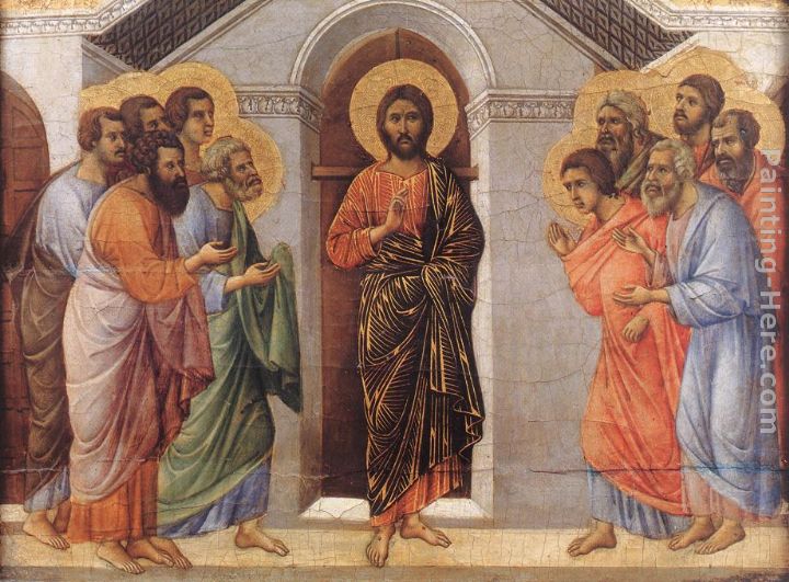 Appearence Behind Locked Doors painting - Duccio di Buoninsegna Appearence Behind Locked Doors art painting